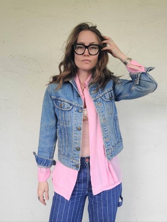 Vintage Jackets & Blazers - The LEE Riders Vintage 80s Denim Jacket S/M